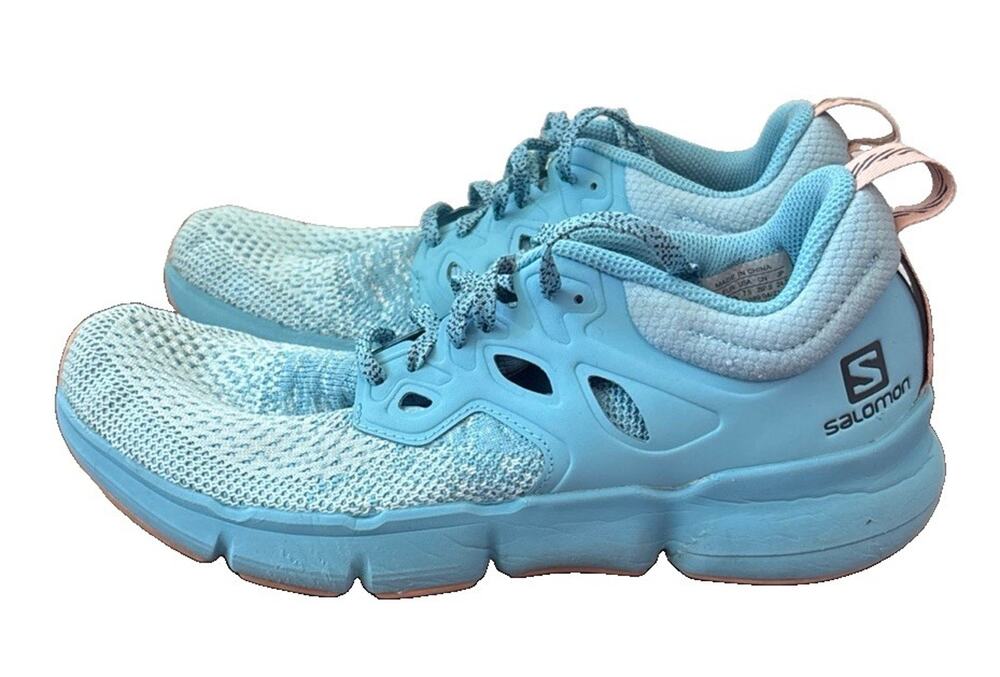 Salomon Predict SOC 2 Road Running Shoe Size 7.5 Crystal Blue Gym Sneakers